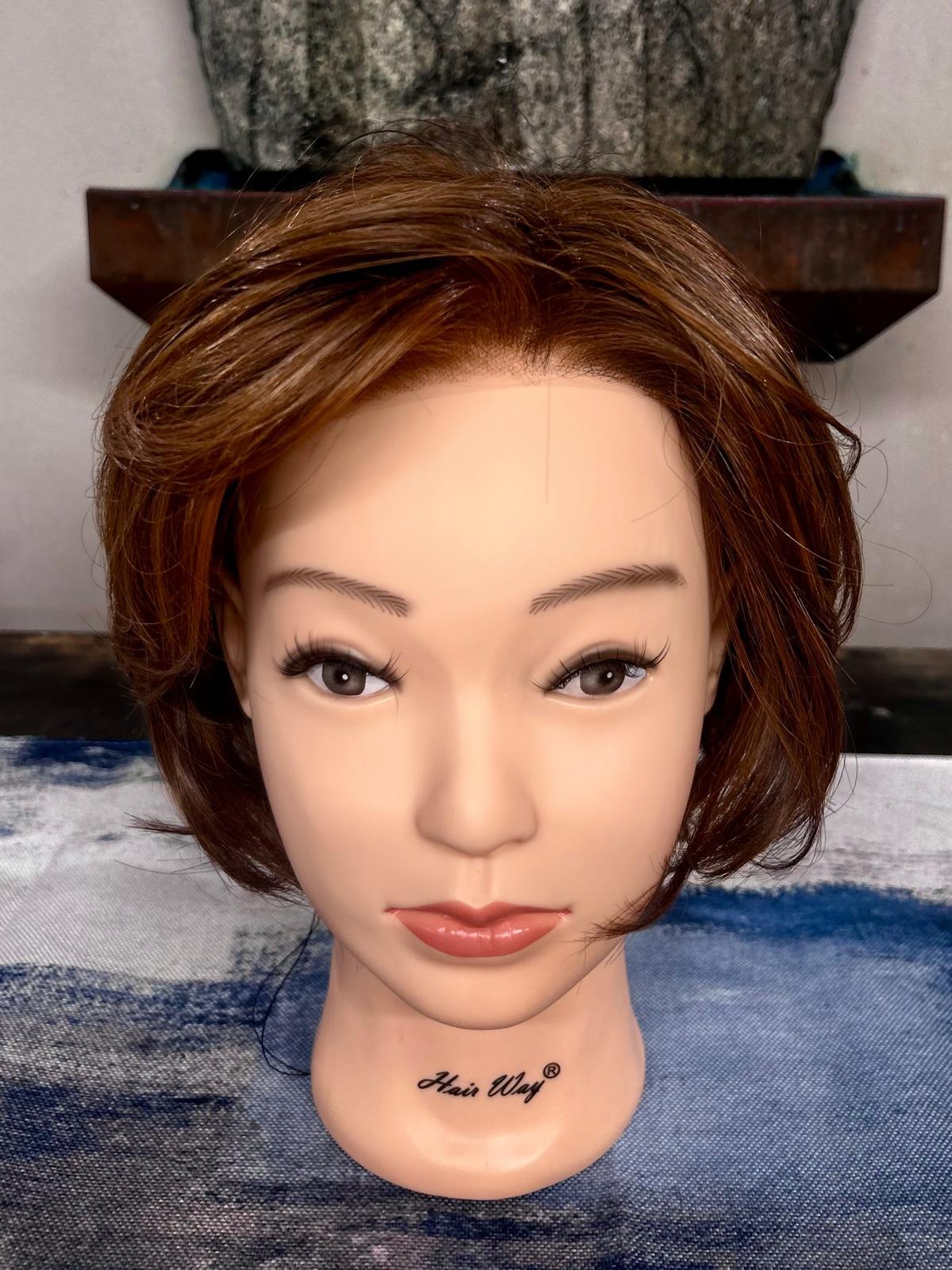 Short auburn wig